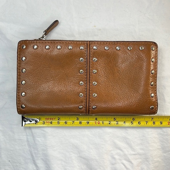 Micheal Kors wallet. Light brown with silver stud accents moto bikercore - Picture 11 of 12
